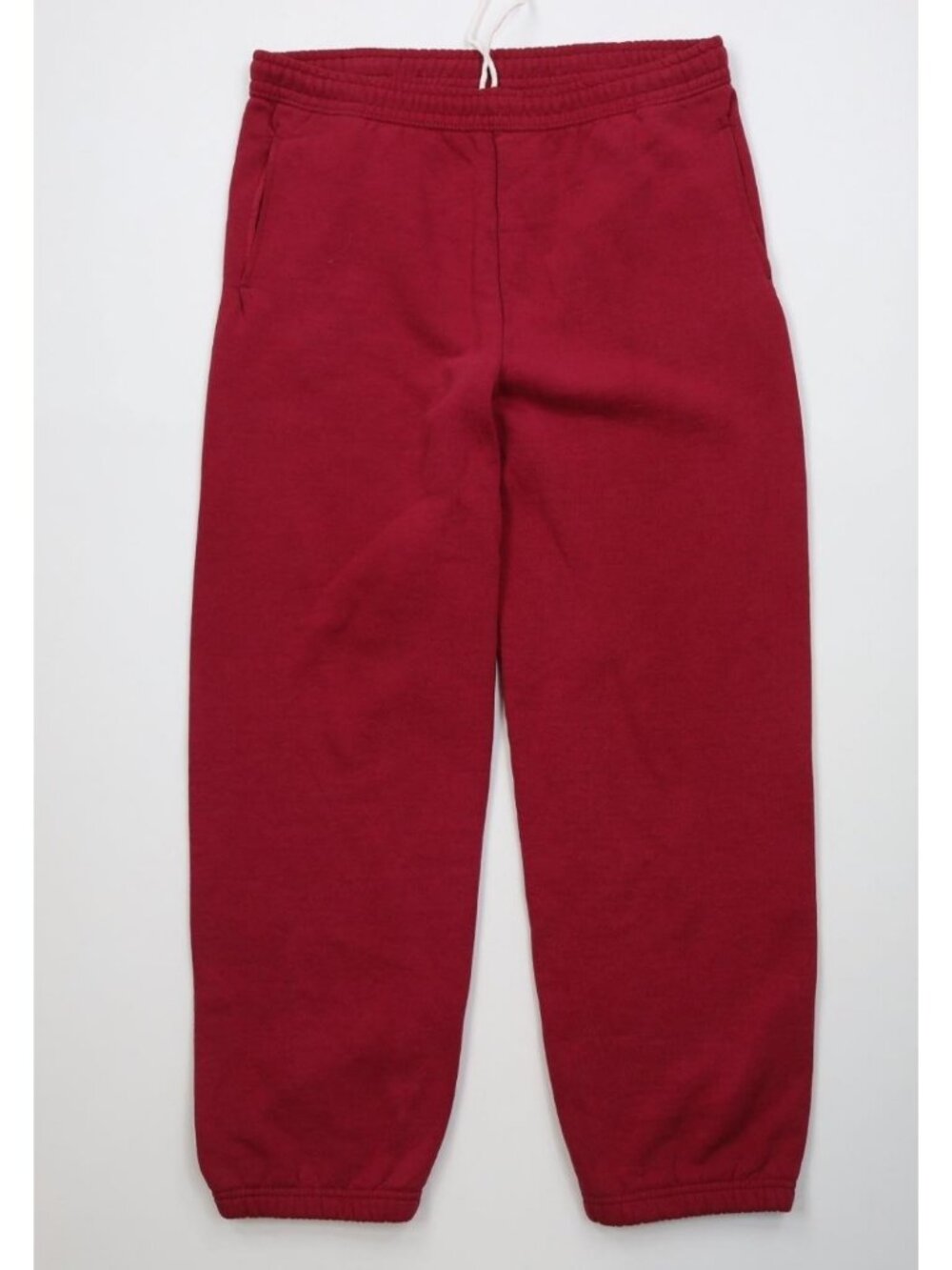 Vintage 90s Wilson Mens Medium Faded Blank Heavyweight Sweatpants Pants Red